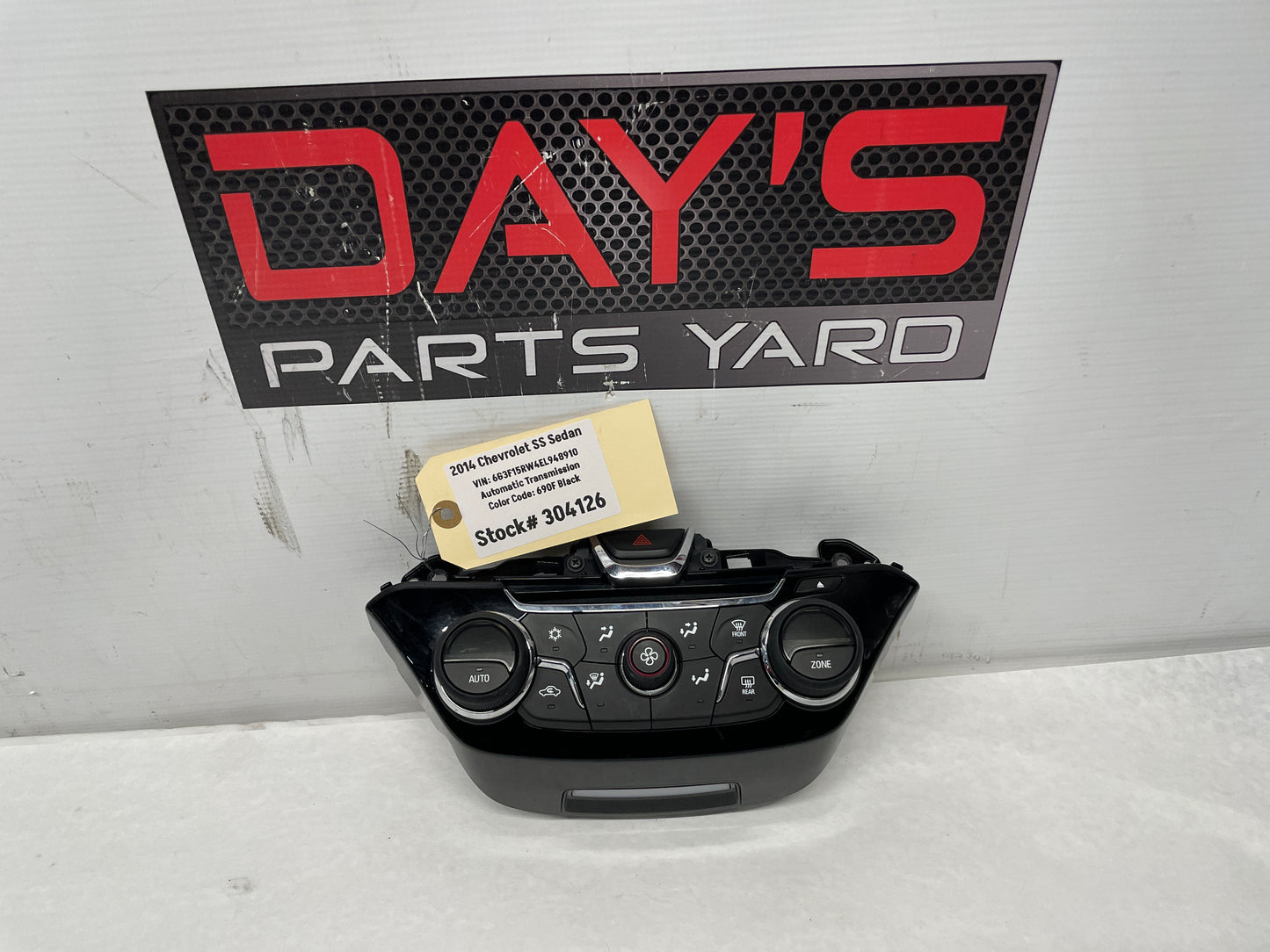2014 Chevy SS Sedan HVAC Controls Heat A/C Control Unit Panel OEM - Day's Parts Yard