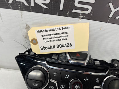 2014 Chevy SS Sedan HVAC Controls Heat A/C Control Unit Panel OEM - Day's Parts Yard