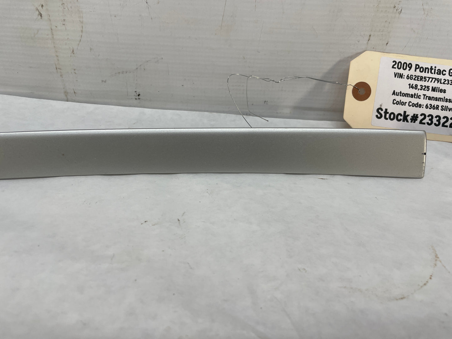 2009 Pontiac G8 LH & RH Silver Dash Trim Molding Inserts OEM - Day's Parts Yard