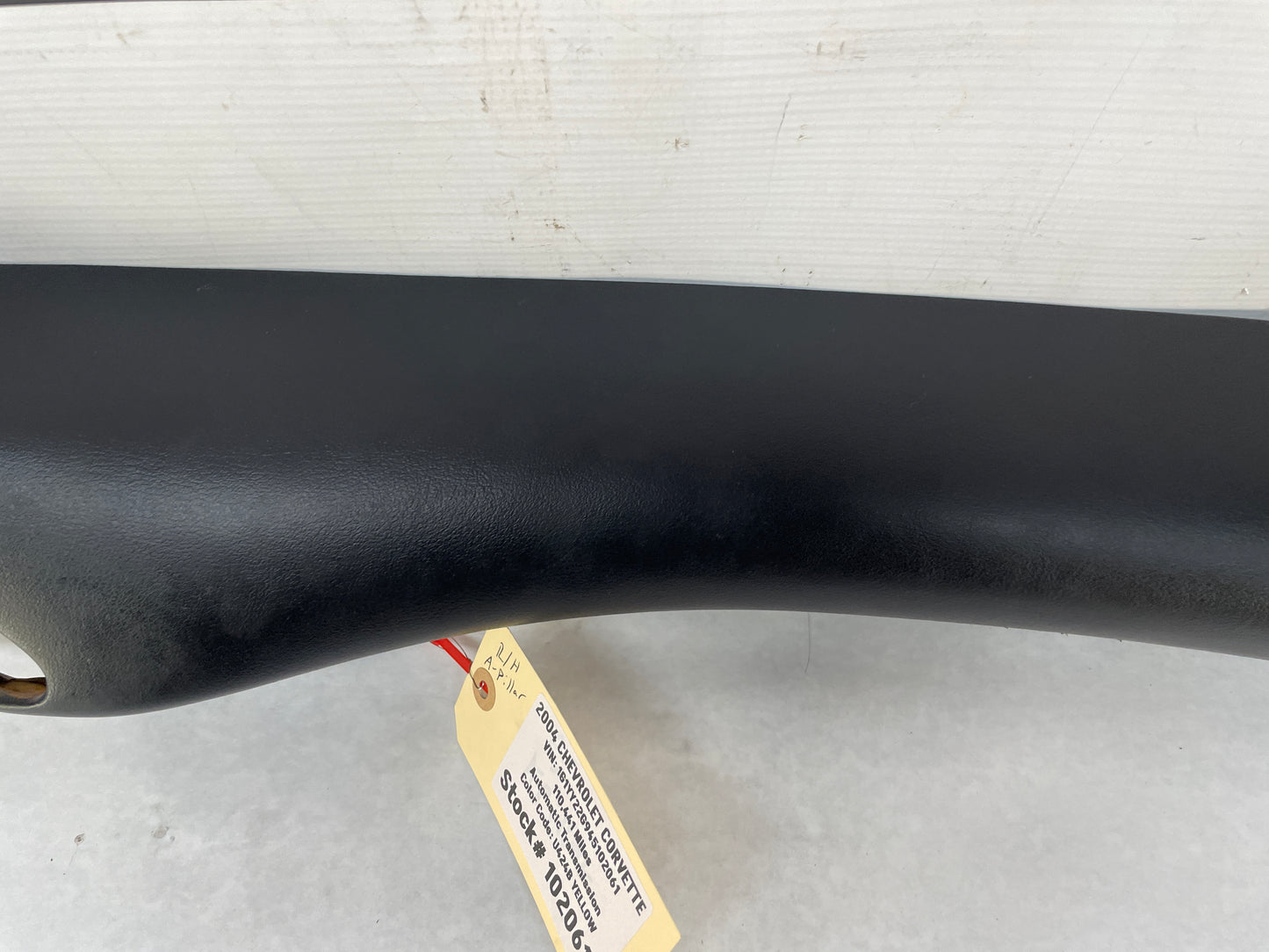 2004 Chevy C5 Corvette RH Passenger Interior A Pillar Windshield Trim Panel OEM - Day's Parts Yard