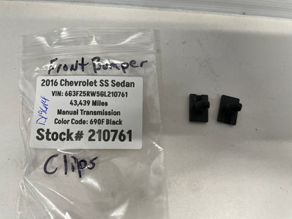 2016 Chevy SS Sedan Front Bumper Clips OEM - Day's Parts Yard