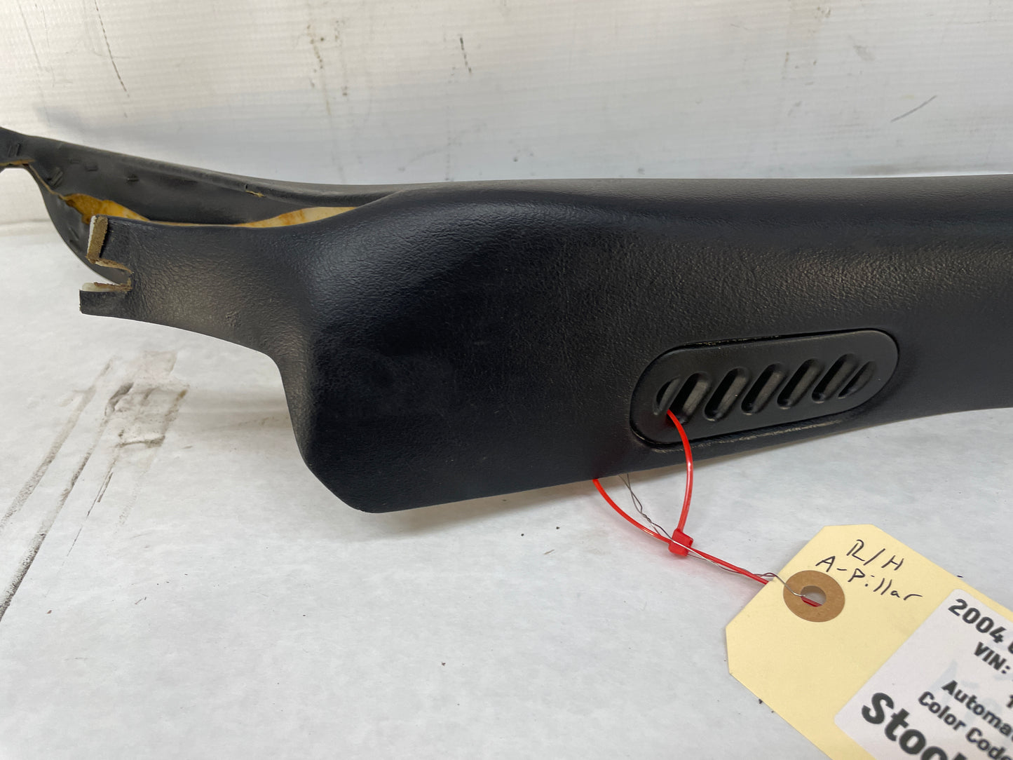 2004 Chevy C5 Corvette RH Passenger Interior A Pillar Windshield Trim Panel OEM - Day's Parts Yard