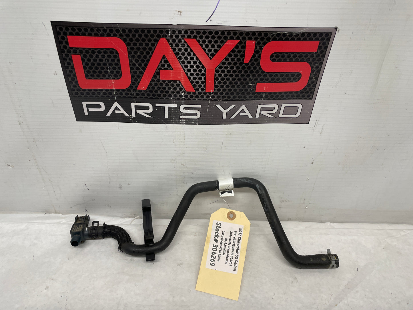 2017 Chevy SS Sedan Brake Booster Vacuum Hose Line Tube OEM