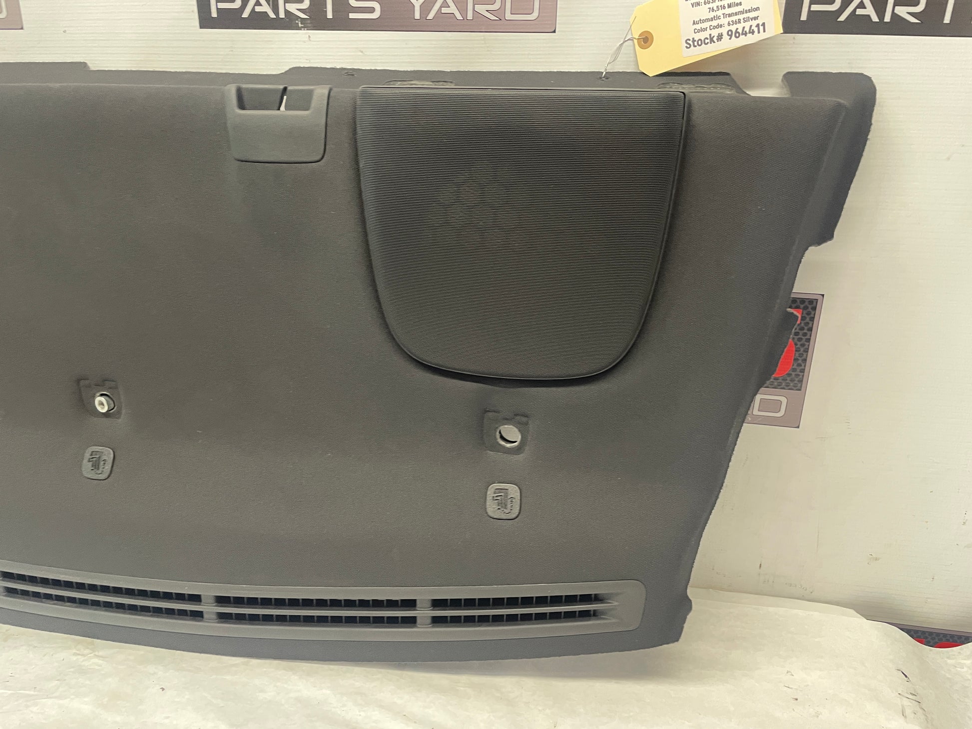 2014 Chevy SS Sedan Rear Package Deck Tray Parcel Shelf Trim Lid OEM - Day's Parts Yard