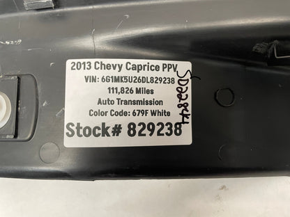 2013 Chevy Caprice PPV LH Driver Rear Door Scuff Sill Plate Panel Trim Molding OEM - Day's Parts Yard