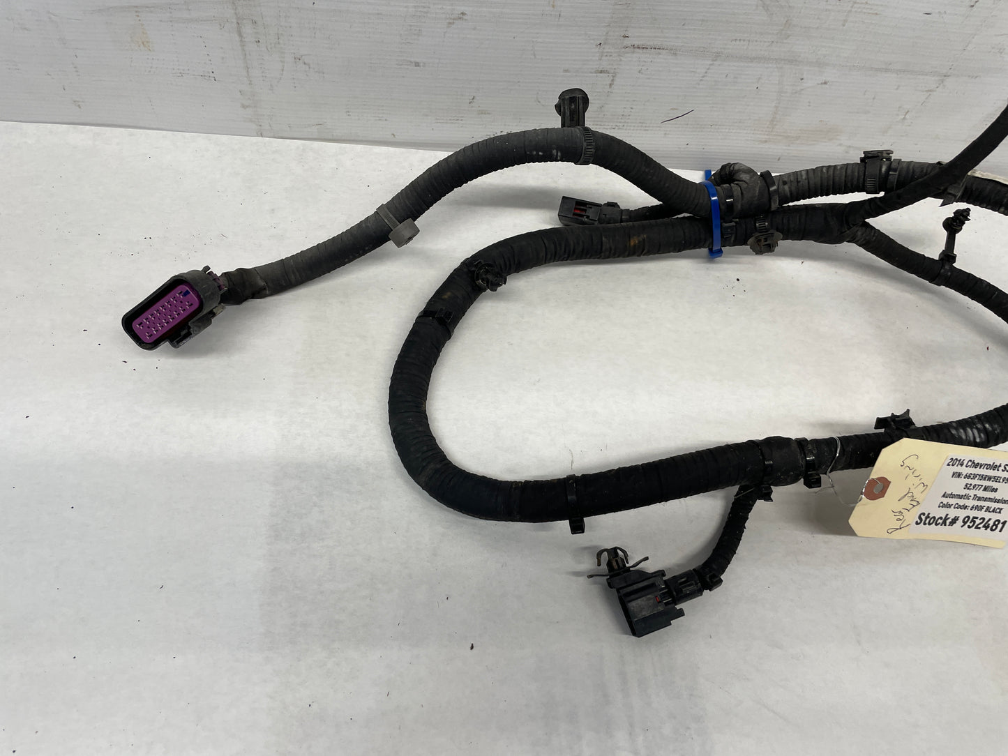 2014 Chevy SS Sedan Rear Suspension Cradle Wire Wiring Harness OEM - Day's Parts Yard