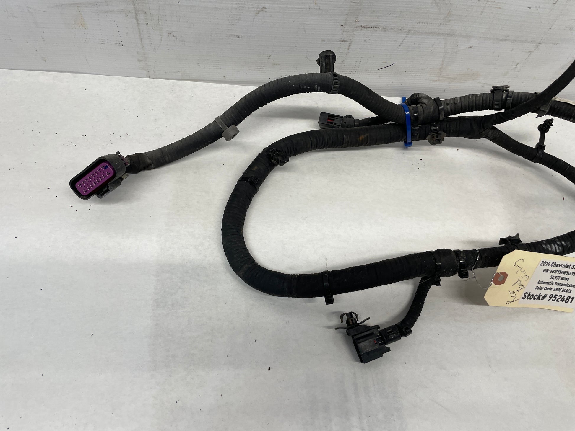 2014 Chevy SS Sedan Rear Suspension Cradle Wire Wiring Harness OEM - Day's Parts Yard