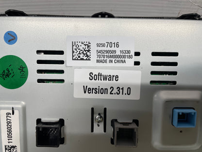 2017 Chevy SS Sedan Navigation Display Radio CD Player Face Plate Screen Receiver OEM