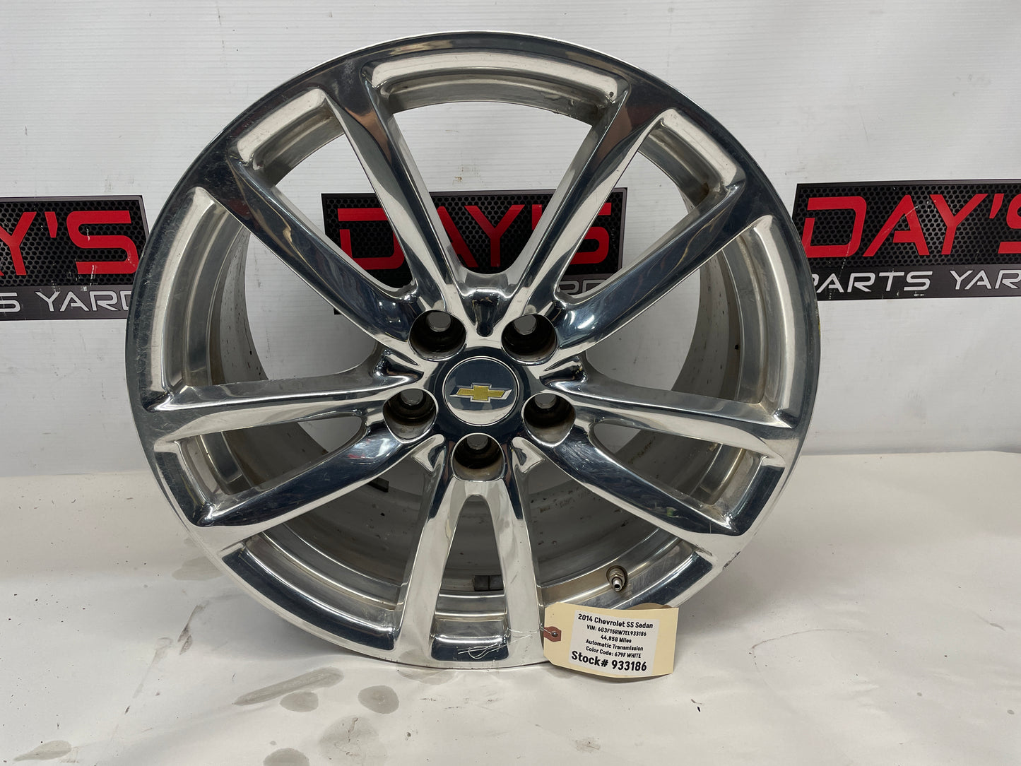 2014 Chevy SS Sedan Factory OEM Rear Wheel 19X9