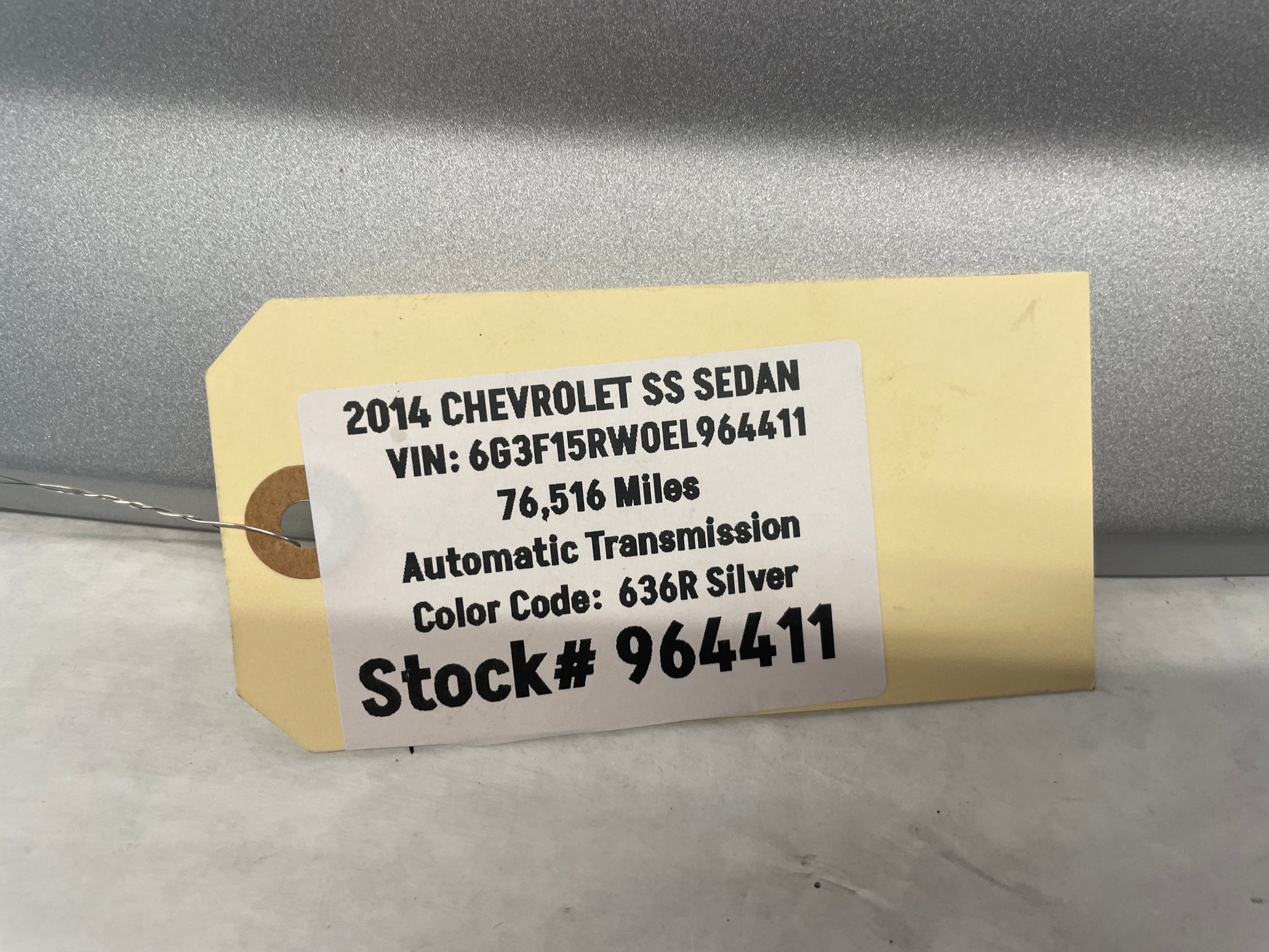 2014 Chevy SS Sedan Trunk Deck Lid Spoiler Wing OEM - Day's Parts Yard