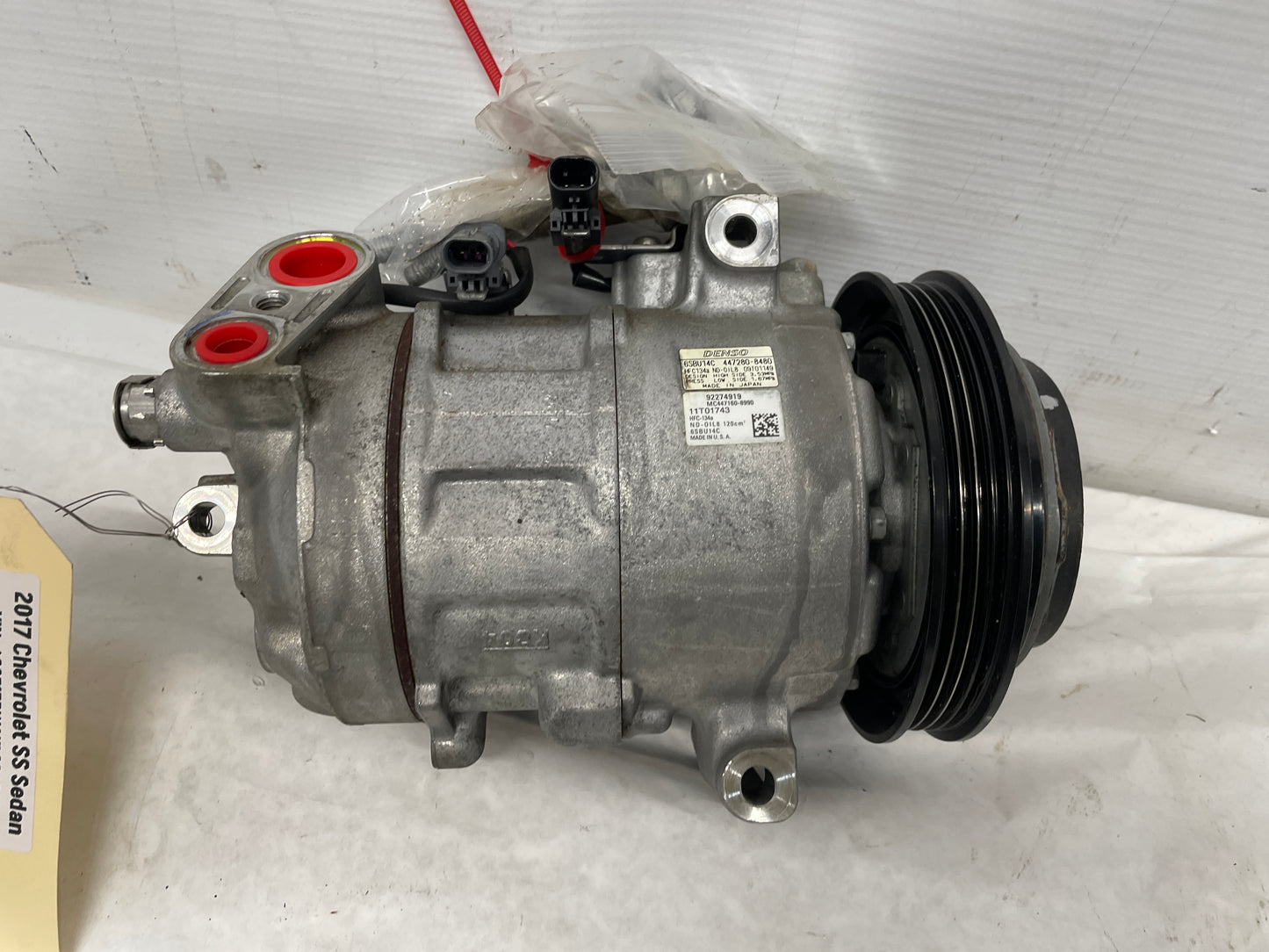 2017 Chevy SS Sedan AC A/C Air Conditioner Compressor OEM
