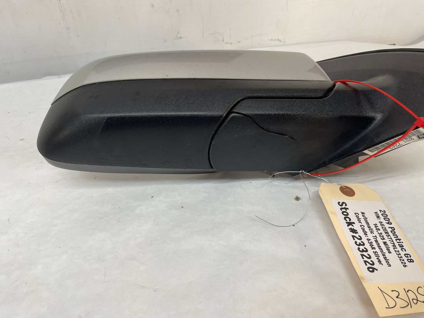 2009 Pontiac G8 RH Passenger Exterior Side Door Mirror OEM - Day's Parts Yard