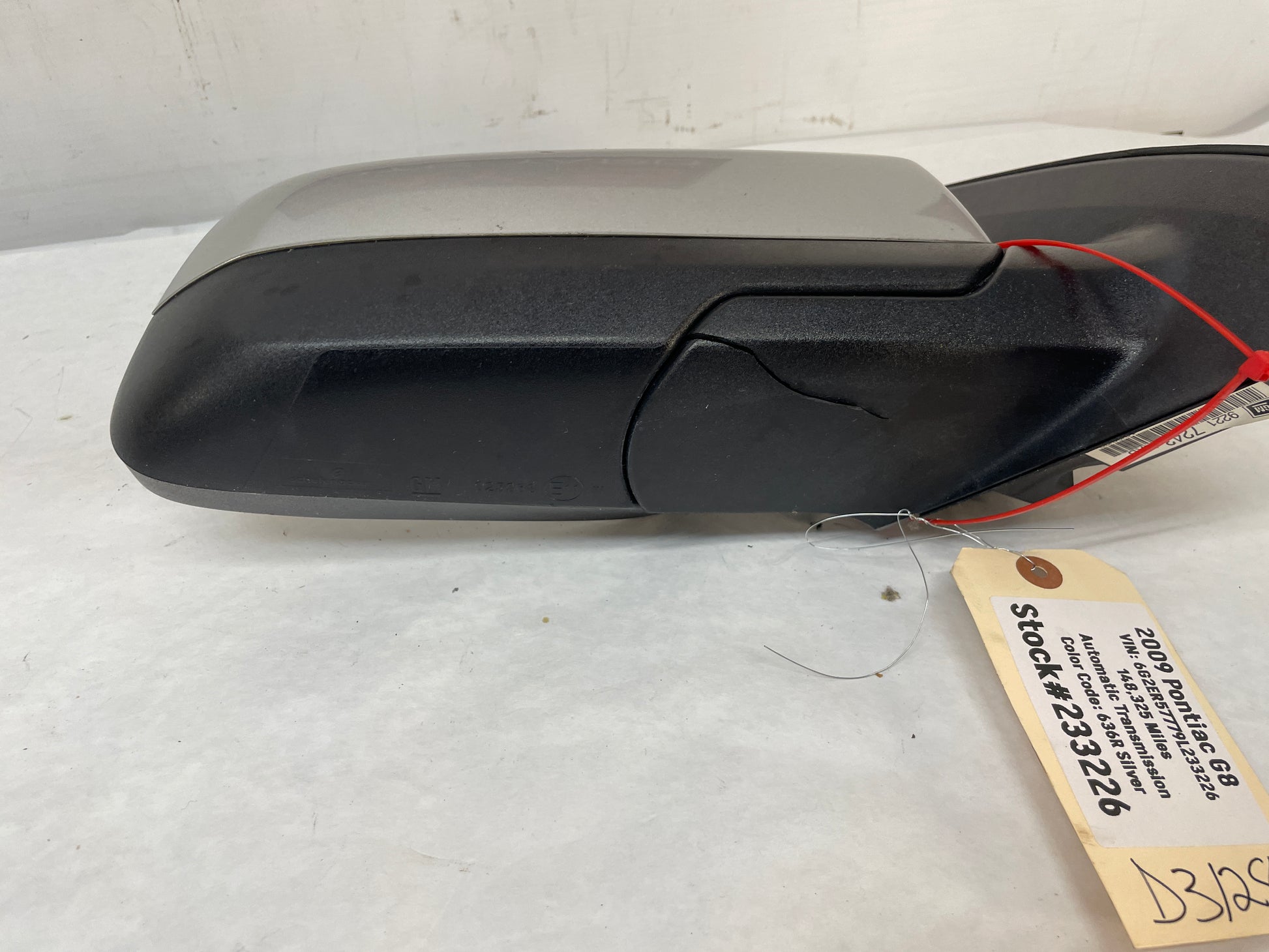 2009 Pontiac G8 RH Passenger Exterior Side Door Mirror OEM - Day's Parts Yard