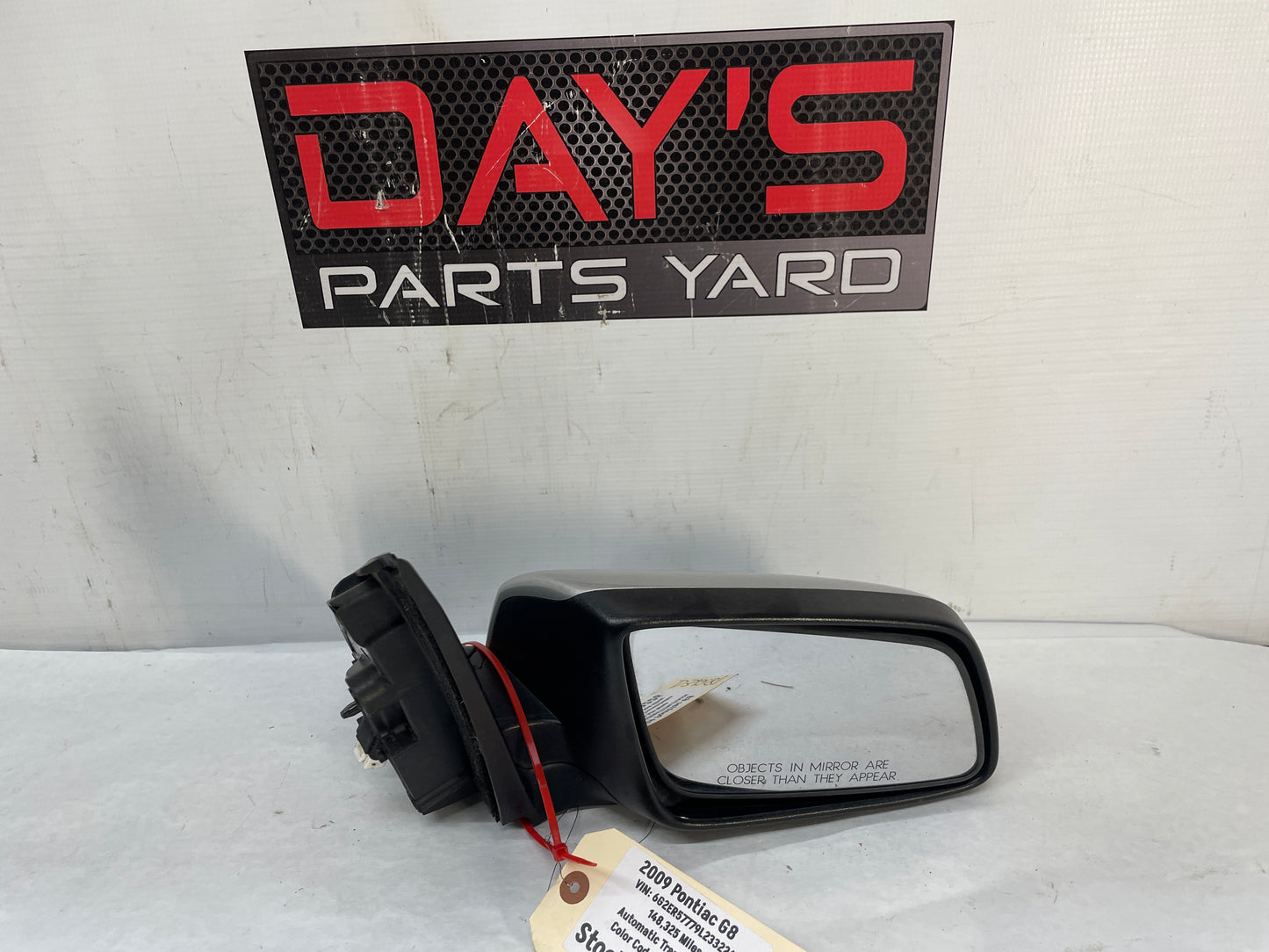 2009 Pontiac G8 RH Passenger Exterior Side Door Mirror OEM - Day's Parts Yard
