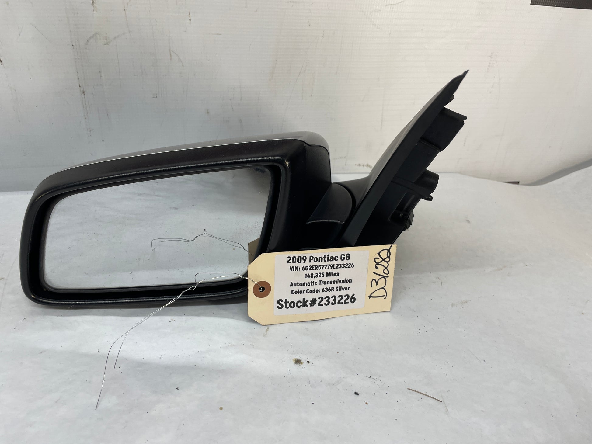 2009 Pontiac G8 LH Driver Exterior Side Door Mirror OEM - Day's Parts Yard