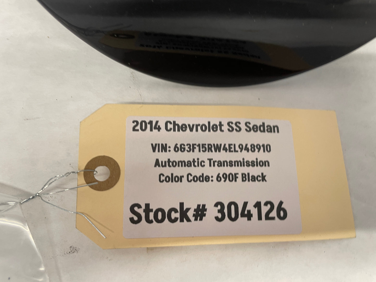 2014 Chevy SS Sedan Fuel Tank Gas Door Cover Black OEM - Day's Parts Yard