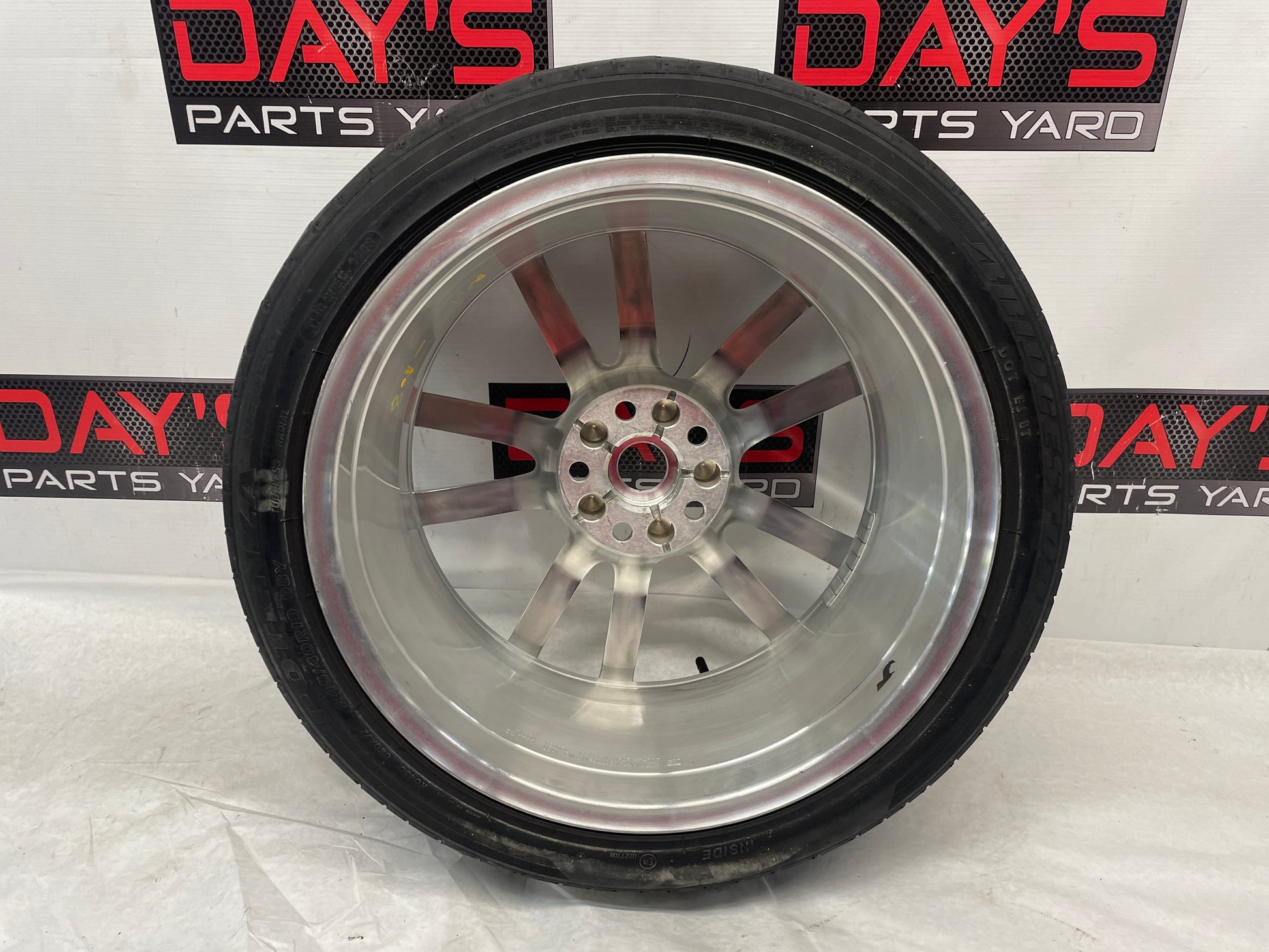 2014 Chevy SS Sedan Factory OEM Front Wheel w/ Bridgestone Potenza Tire 19X8.5 - Day's Parts Yard