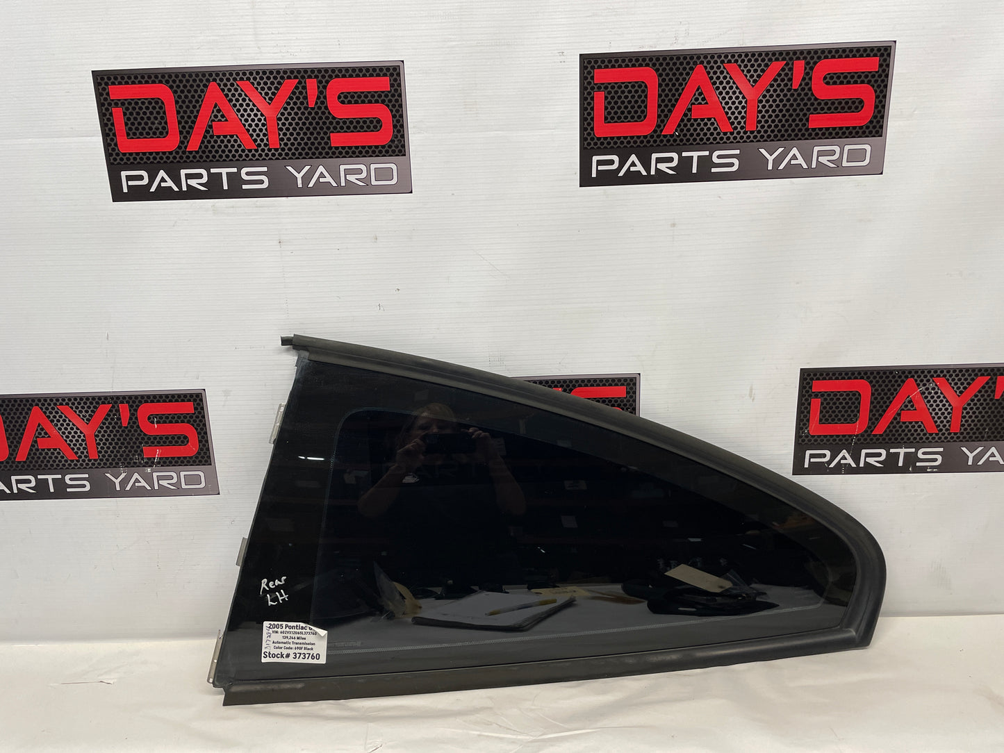 2005 Pontiac GTO LH Driver Rear Quarter Window Glass OEM - Day's Parts Yard