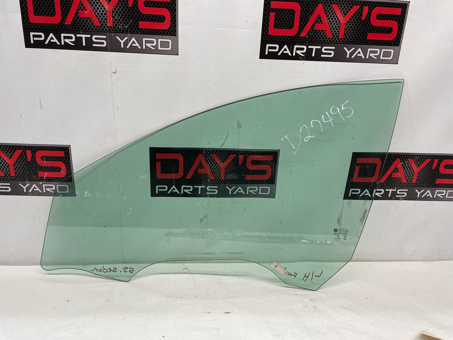 2014 Chevy SS Sedan LH Driver Front Door Window Glass OEM - Day's Parts Yard