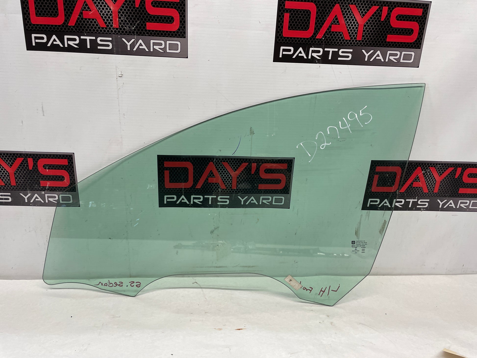 2014 Chevy SS Sedan LH Driver Front Door Window Glass OEM - Day's Parts Yard