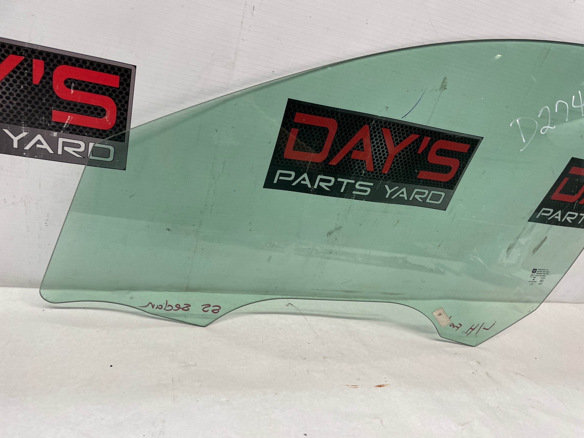 2014 Chevy SS Sedan LH Driver Front Door Window Glass OEM - Day's Parts Yard