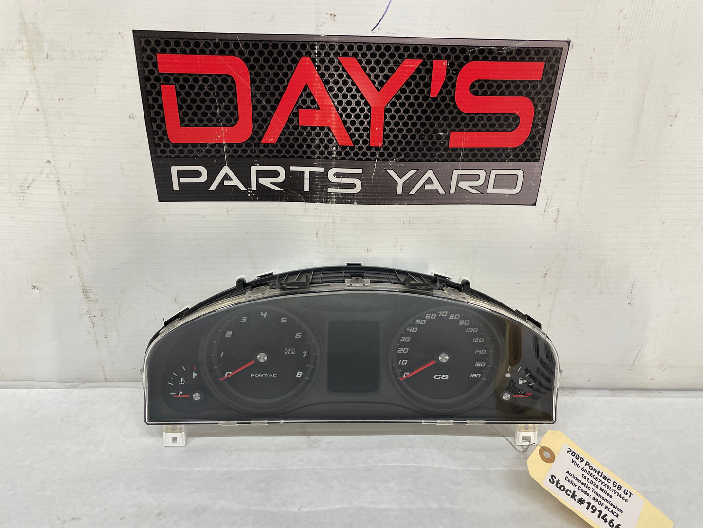 2009 Pontiac G8 GT Gauge Cluster Speedometer Instrument Panel OEM - Day's Parts Yard