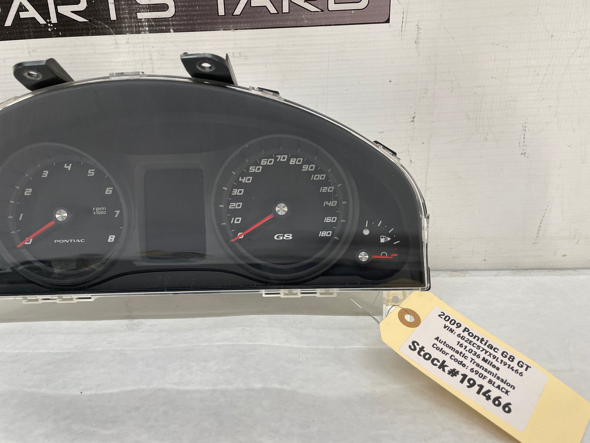 2009 Pontiac G8 GT Gauge Cluster Speedometer Instrument Panel OEM - Day's Parts Yard