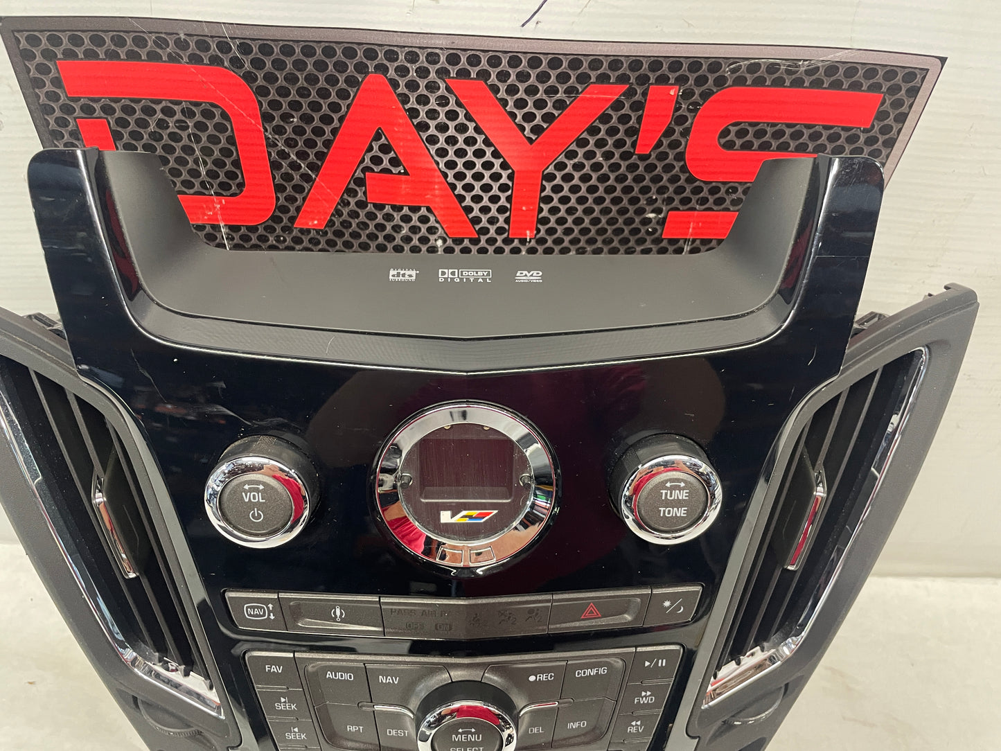 2013 Cadillac CTS-V Coupe Radio/CD Nav Climate Control Panel Unit Seat Options OEM - Day's Parts Yard