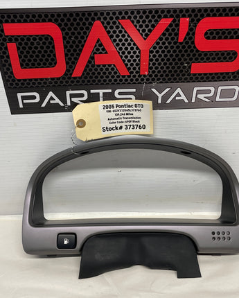 2005 Pontiac GTO Speedometer Gauge Cluster Bezel Trim OEM