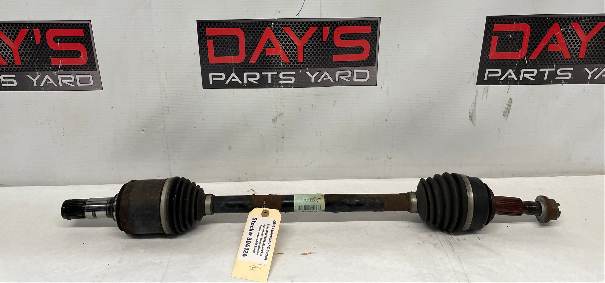 2014 Chevy SS Sedan LH Driver Rear CV Axle Half Shaft OEM - Day's Parts Yard