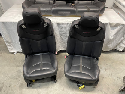 2014 Chevy SS Sedan Seats Fronts and Rears Black Leather Alcantara Suede OEM - Day's Parts Yard