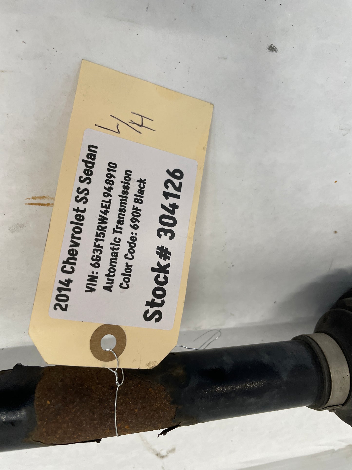 2014 Chevy SS Sedan LH Driver Rear CV Axle Half Shaft OEM - Day's Parts Yard