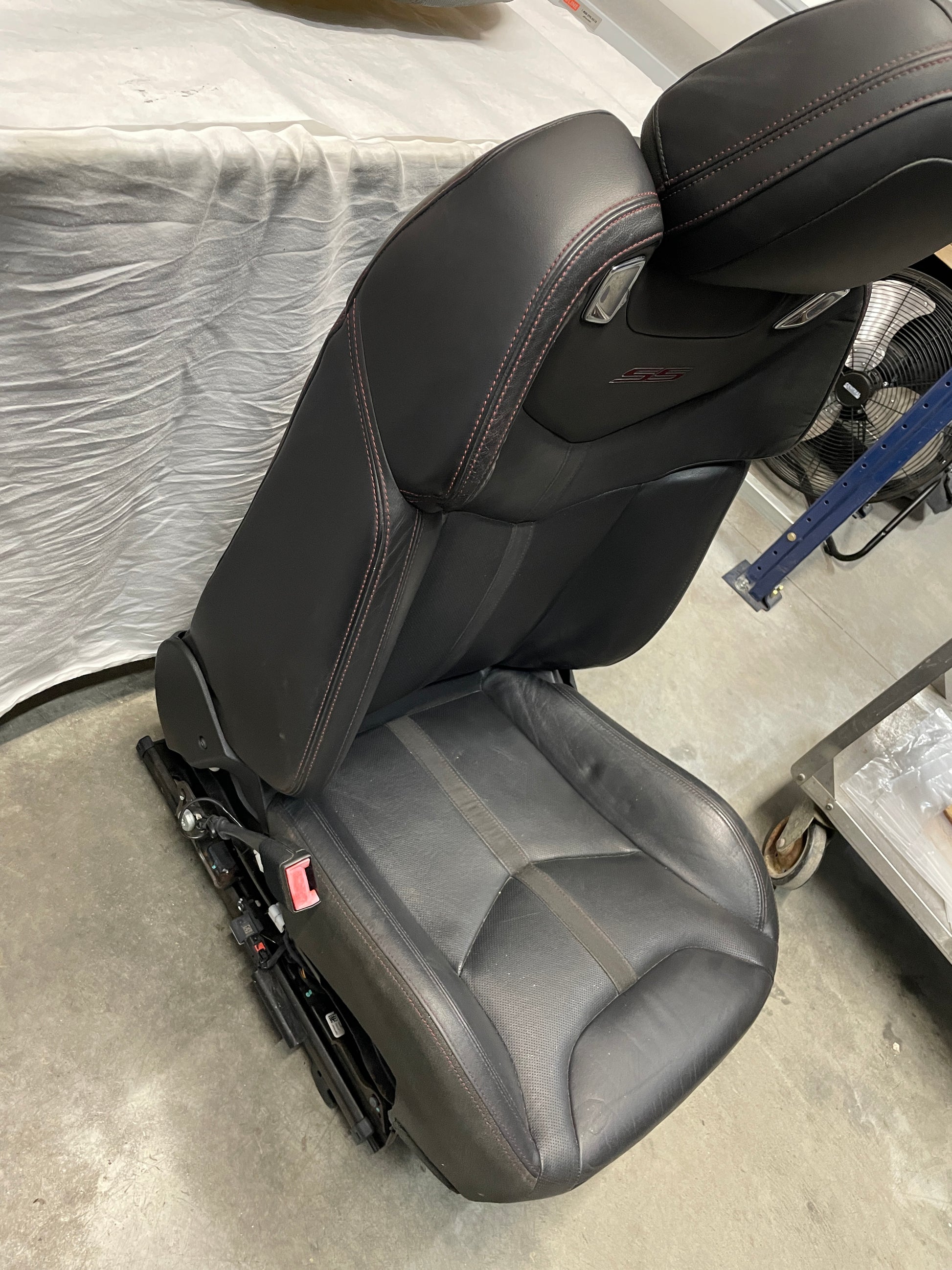 2014 Chevy SS Sedan Seats Fronts and Rears Black Leather Alcantara Suede OEM - Day's Parts Yard