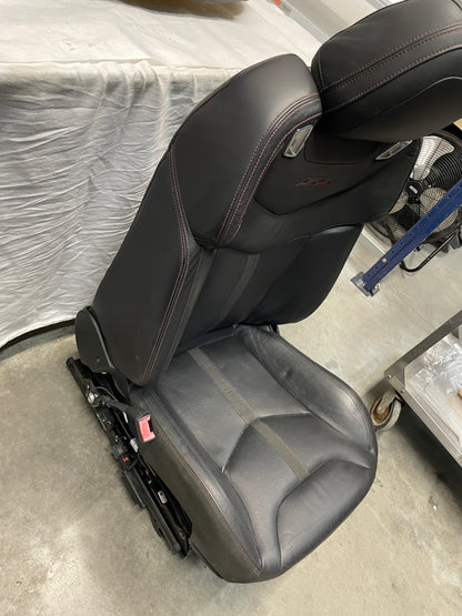 2014 Chevy SS Sedan Seats Fronts and Rears Black Leather Alcantara Suede OEM - Day's Parts Yard
