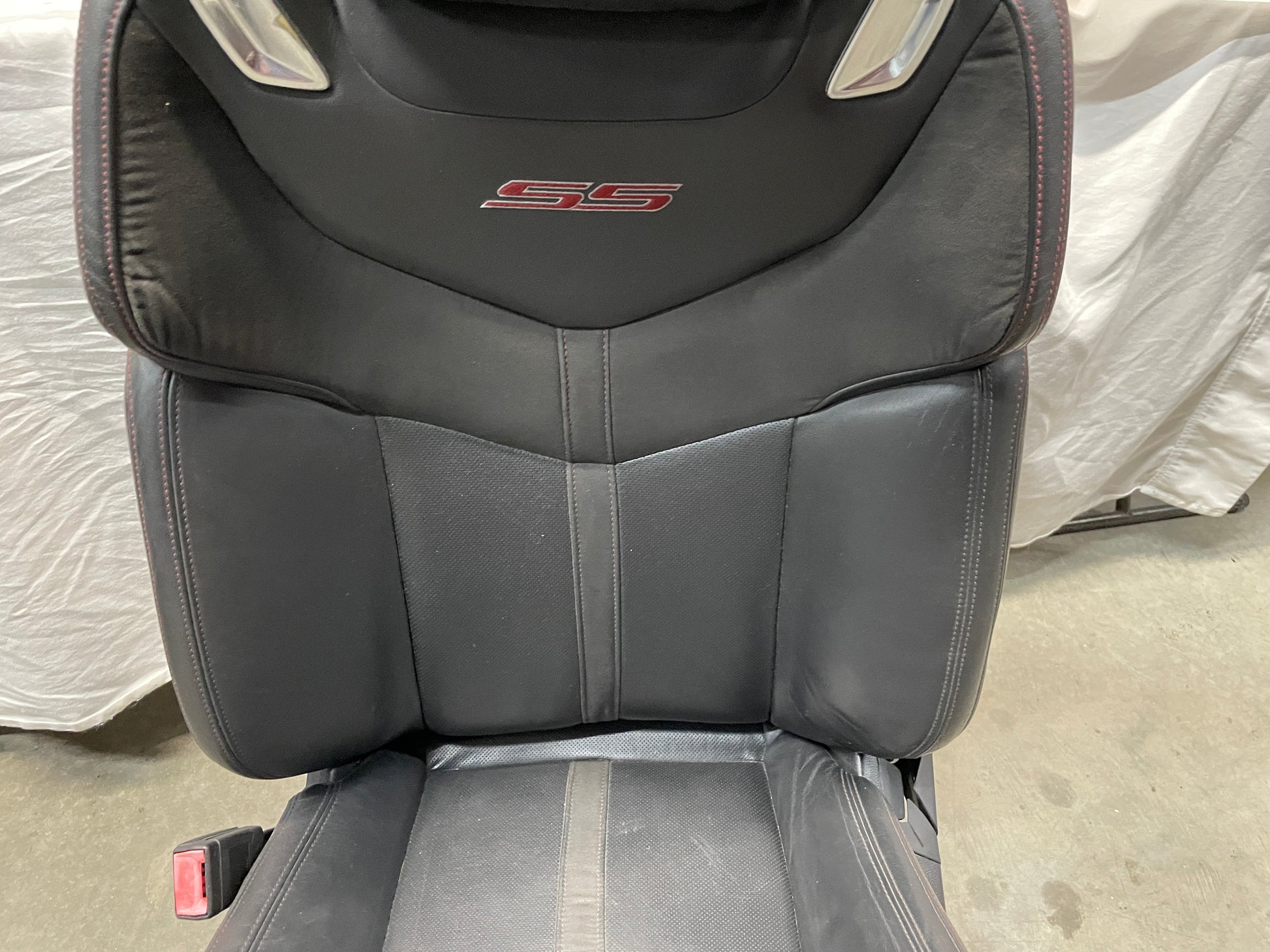 2014 Chevy SS Sedan Seats Fronts and Rears Black Leather Alcantara Suede OEM - Day's Parts Yard