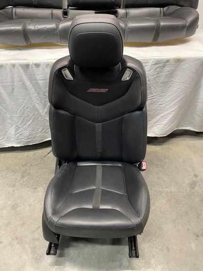 2014 Chevy SS Sedan Seats Fronts and Rears Black Leather Alcantara Suede OEM - Day's Parts Yard