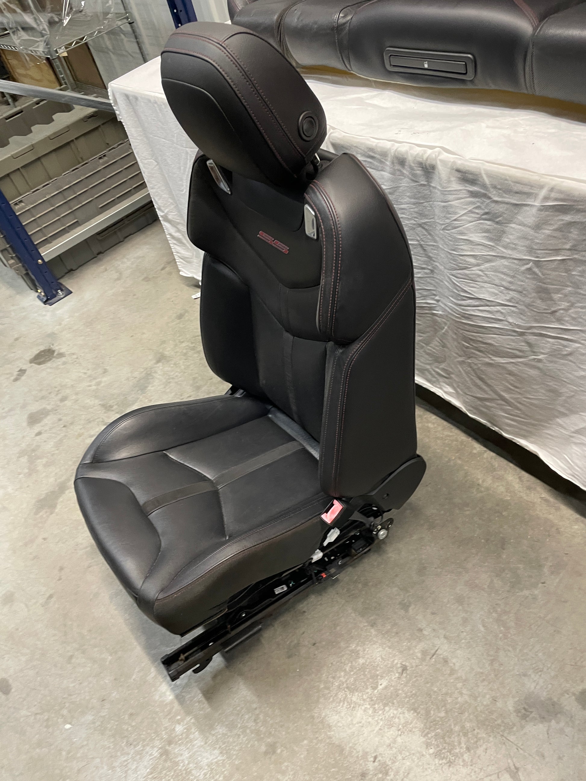 2014 Chevy SS Sedan Seats Fronts and Rears Black Leather Alcantara Suede OEM - Day's Parts Yard