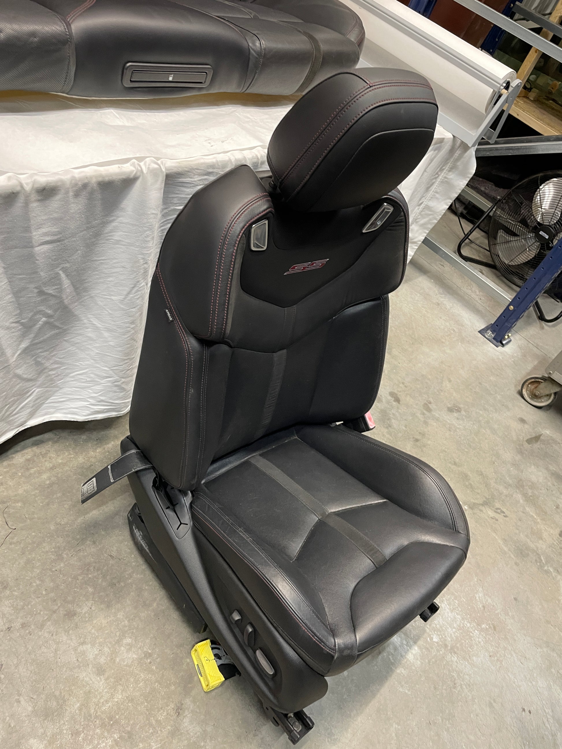 2014 Chevy SS Sedan Seats Fronts and Rears Black Leather Alcantara Suede OEM - Day's Parts Yard