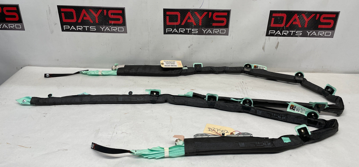 2014 Chevy SS Sedan RH & LH Curtain Roof Side Top Rail Airbag Air Bag Set OEM - Day's Parts Yard