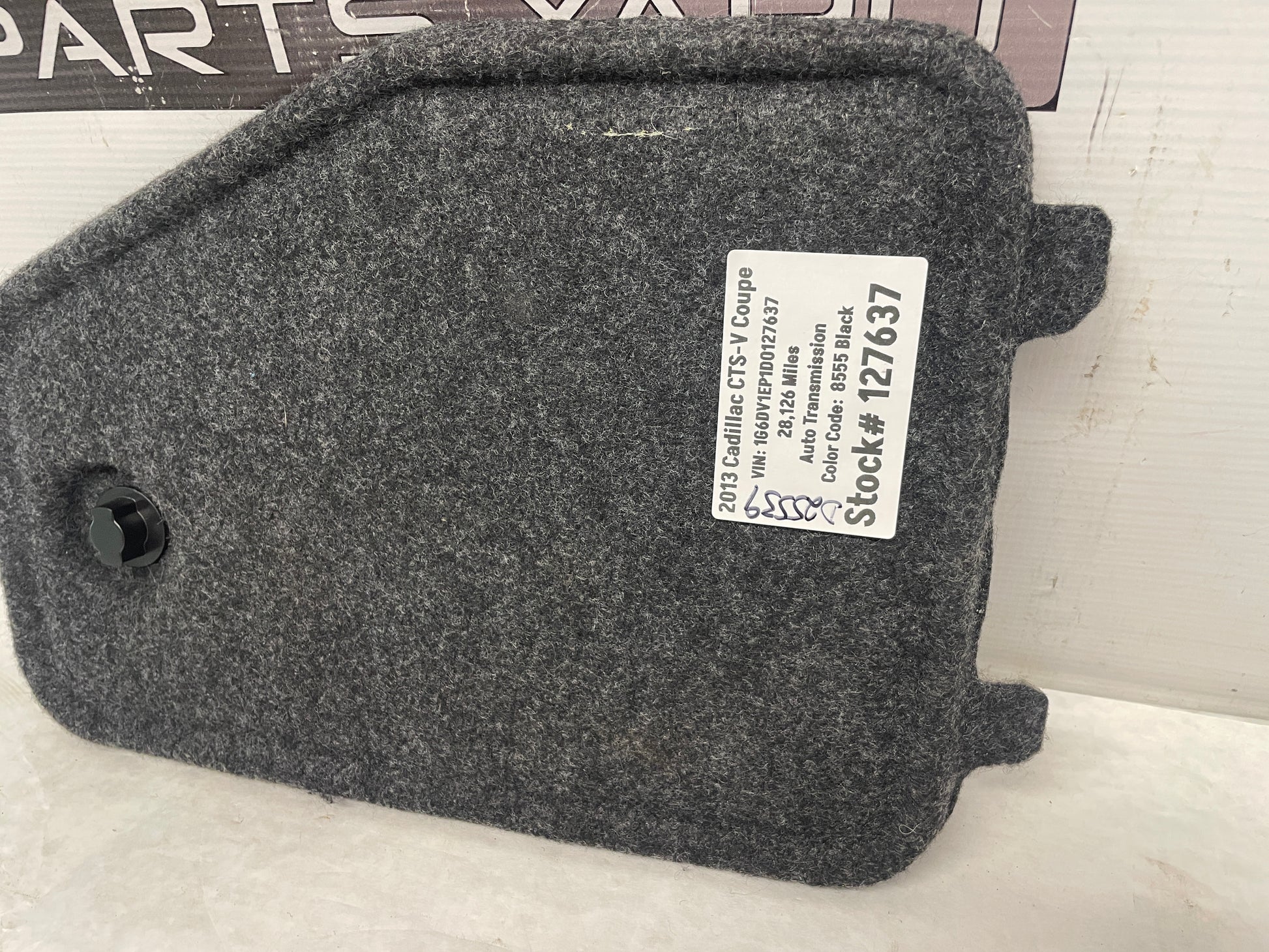 2013 Cadillac CTS-V Coupe Trunk Cargo Rear Interior Fuse Box Cover Door OEM - Day's Parts Yard