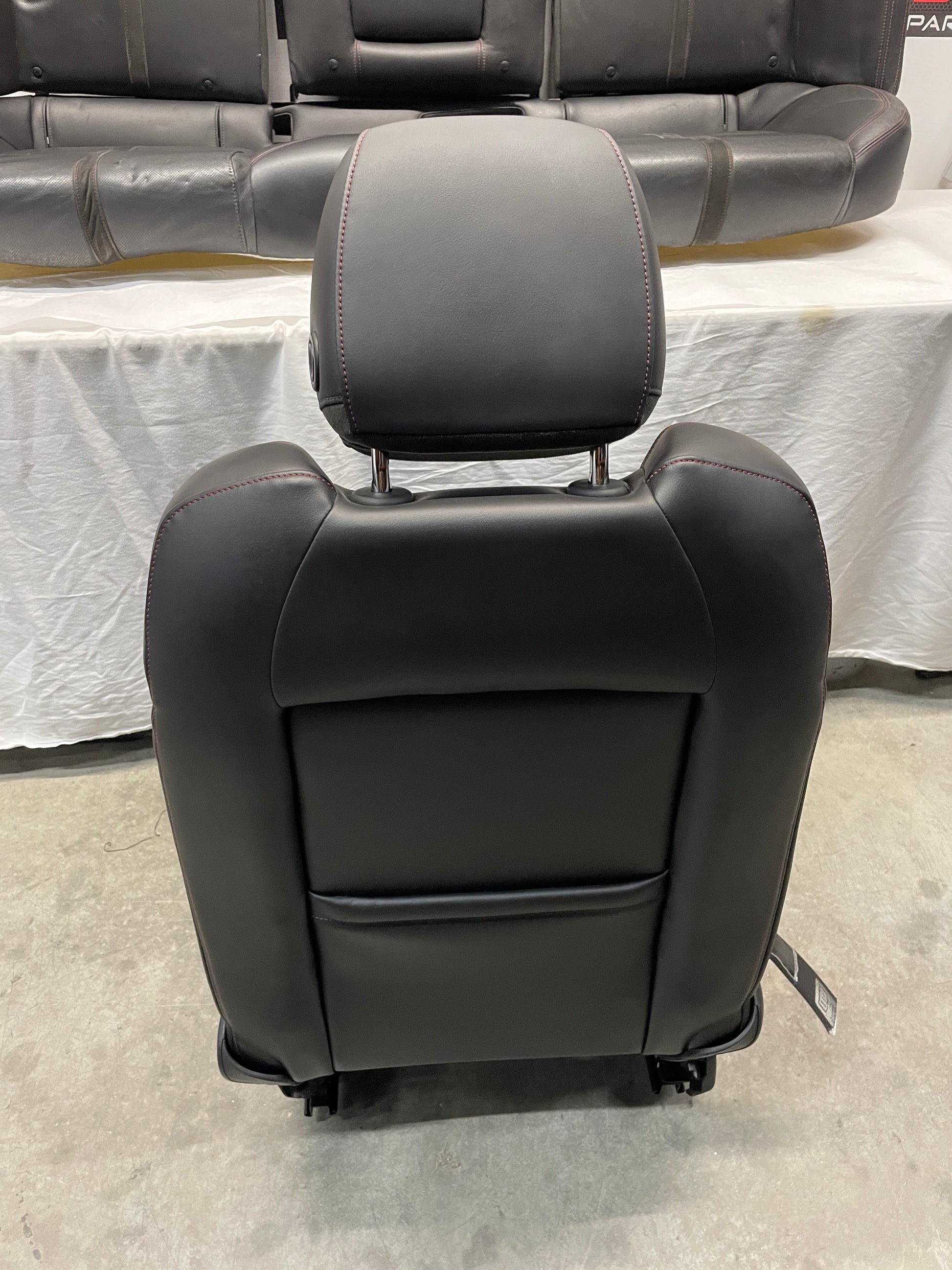2014 Chevy SS Sedan Seats Fronts and Rears Black Leather Alcantara Suede OEM - Day's Parts Yard