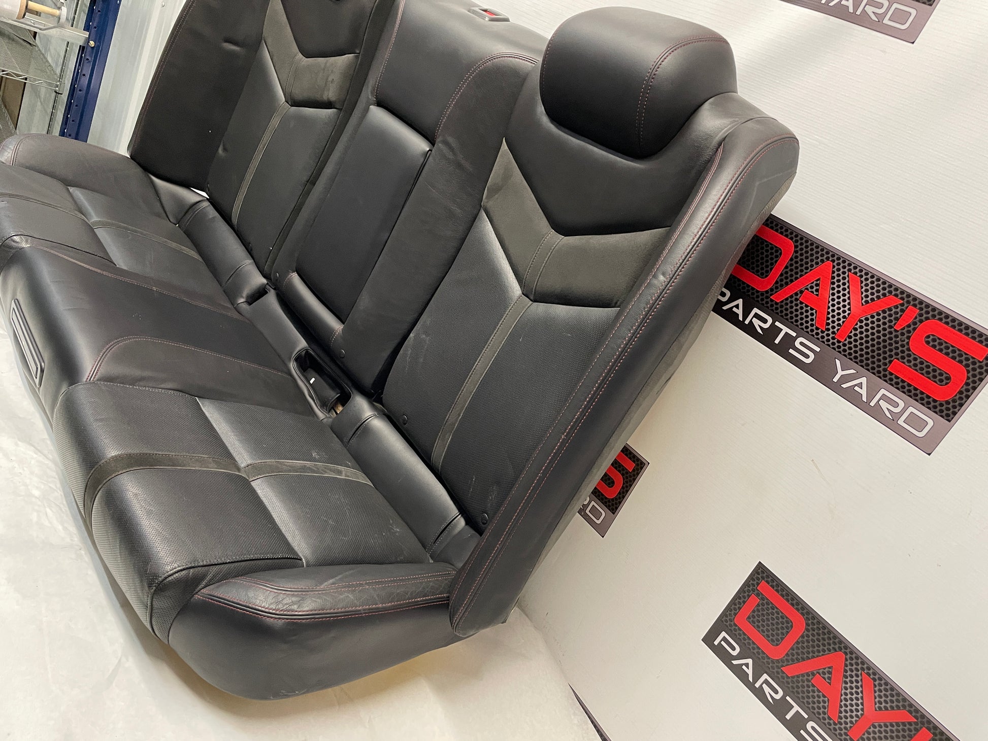 2014 Chevy SS Sedan Seats Fronts and Rears Black Leather Alcantara Suede OEM - Day's Parts Yard