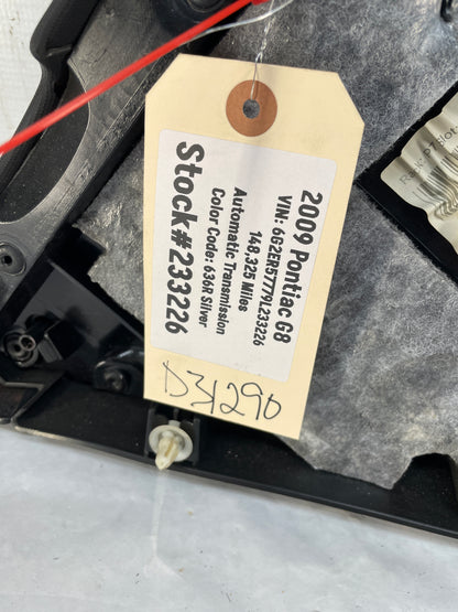 2009 Pontiac G8 RH Passenger  Rear Interior Door Panel Trim OEM - Day's Parts Yard