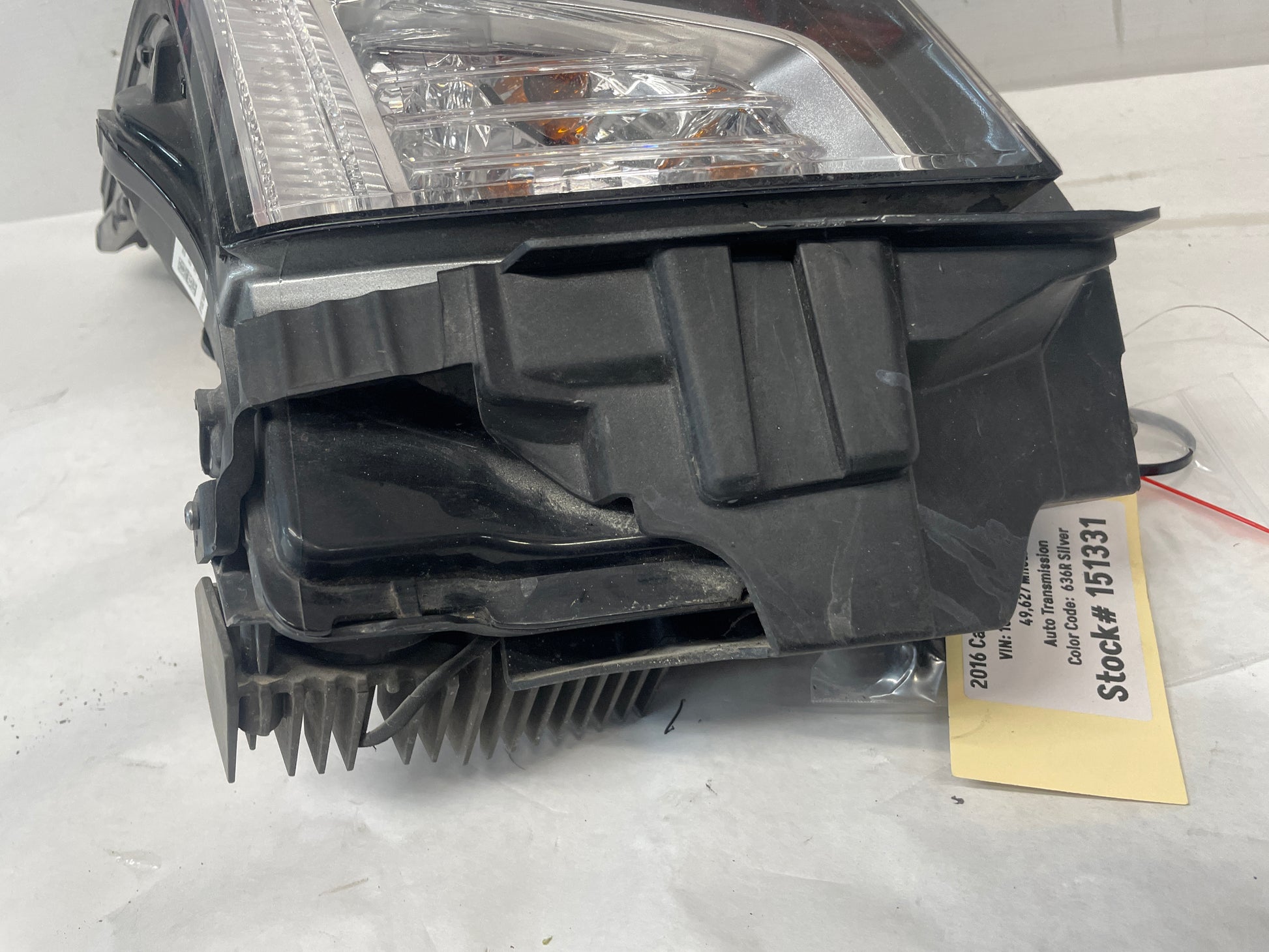 2016 Cadillac ATS-V RH Passenger Head Light Headlight Lamp OEM - Day's Parts Yard