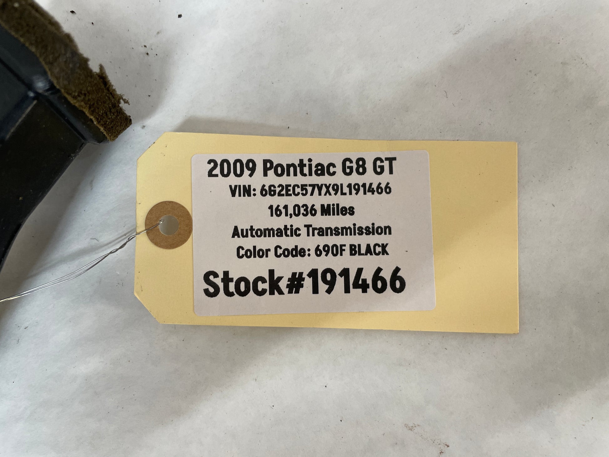 2009 Pontiac G8 GT HVAC Rear Floor Center Console Air Vent Duct OEM - Day's Parts Yard