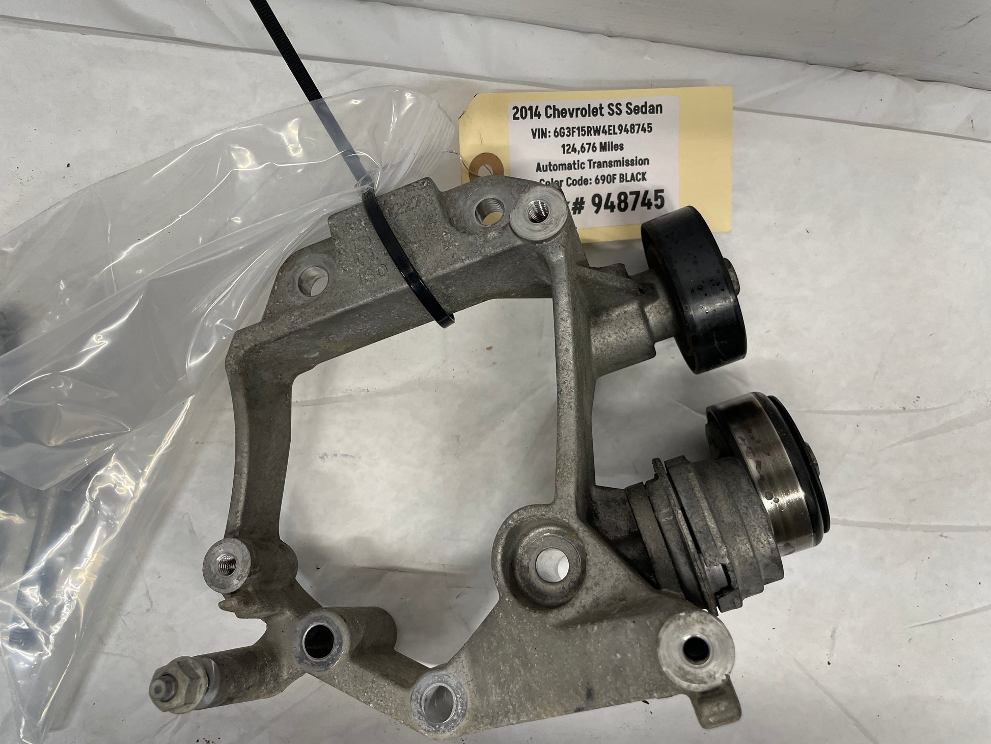 2014 Chevy SS Sedan AC A/C Air Conditioner Compressor Bracket w/ Hardware OEM - Day's Parts Yard