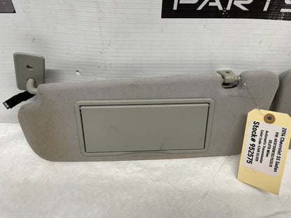 2014 Chevy SS Sedan RH & LH Sun Visor Sunvisor Shade Set w/ Clips OEM - Day's Parts Yard