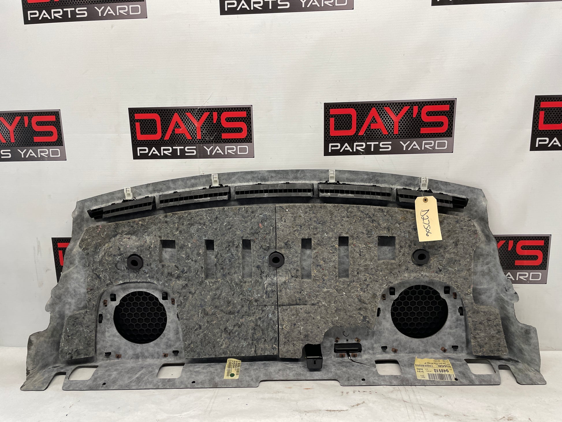 2014 Chevy SS Sedan Rear Interior Package Deck Tray Parcel Shelf Trim Cover OEM - Day's Parts Yard