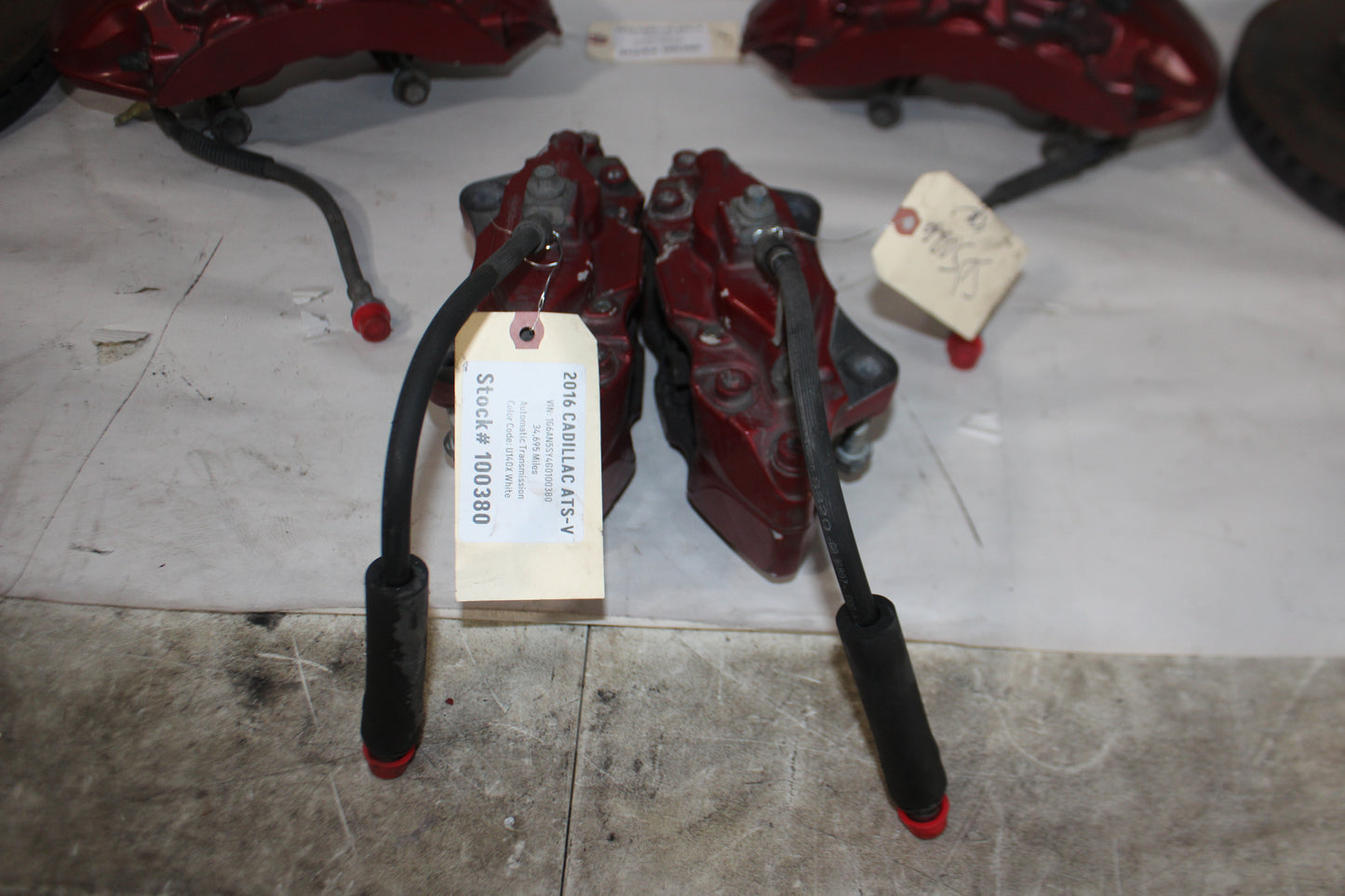 2016 Cadillac ATS-V Brembo Brake Calipers & Rotors Front & Rear OEM