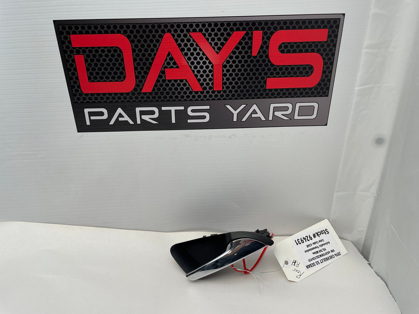 2014 Chevy SS Sedan Rear RH Passenger Interior Door Handle OEM - Day's Parts Yard